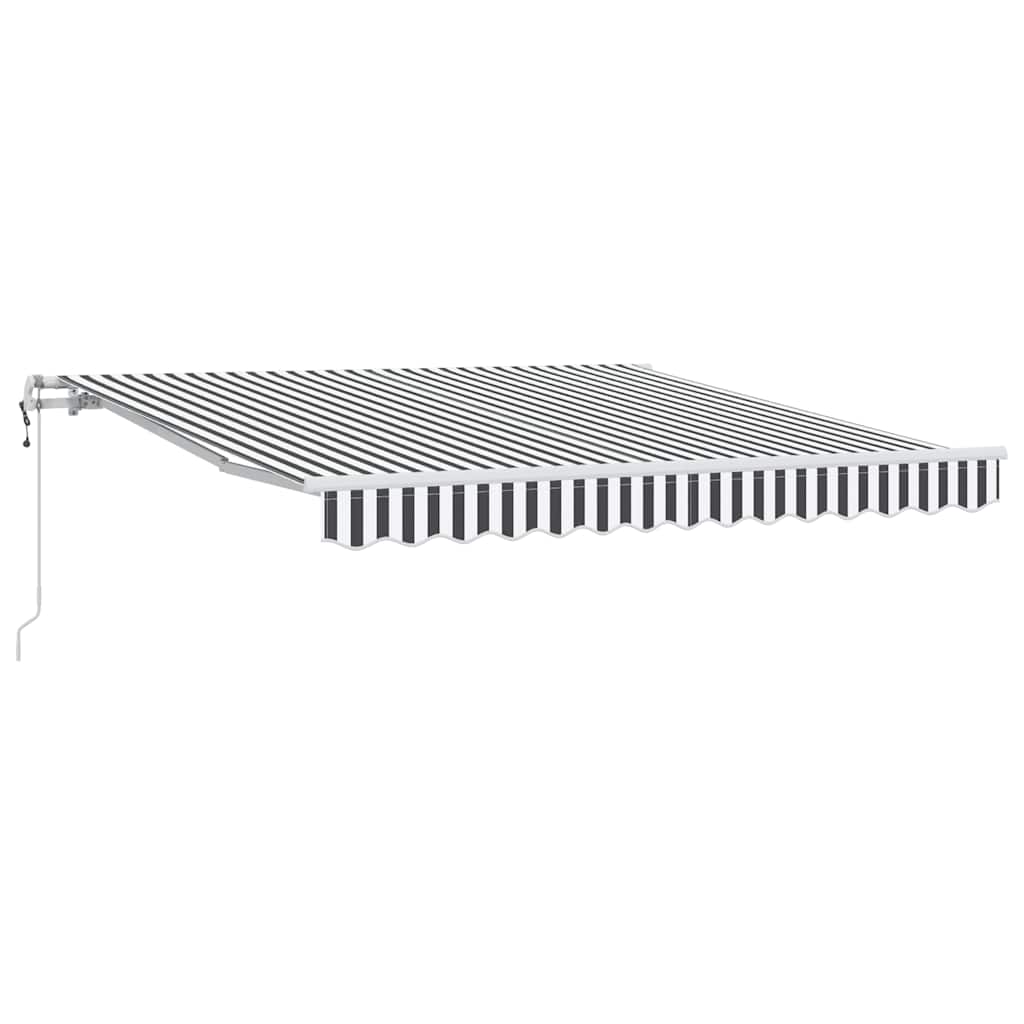 Auvent Vidaxx à extension automatique 300x250 cm couleur anthracite et blanc