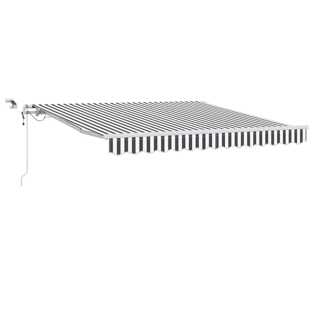 Store Vidaxx à extension automatique LED 300x250 cm anthracite et blanc