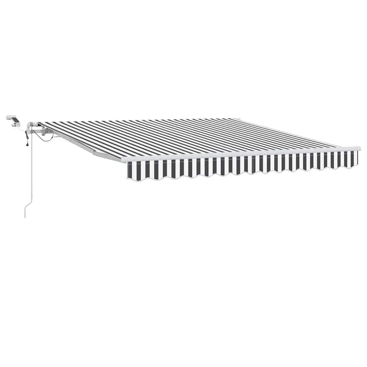 Store Vidaxx à extension automatique LED 300x250 cm anthracite et blanc