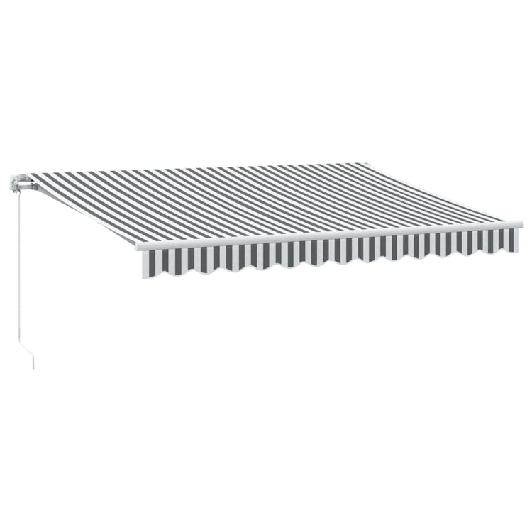 Store Vidaxx extensible manuellement et LED 350x250 cm anthracite et blanc