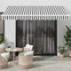 Auvent Vidaxx extensible manuellement 350x250 cm anthracite et blanc