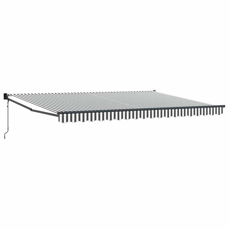 Auvent extensible Vidaxx 4,5x3 m tissu et aluminium anthracite et blanc