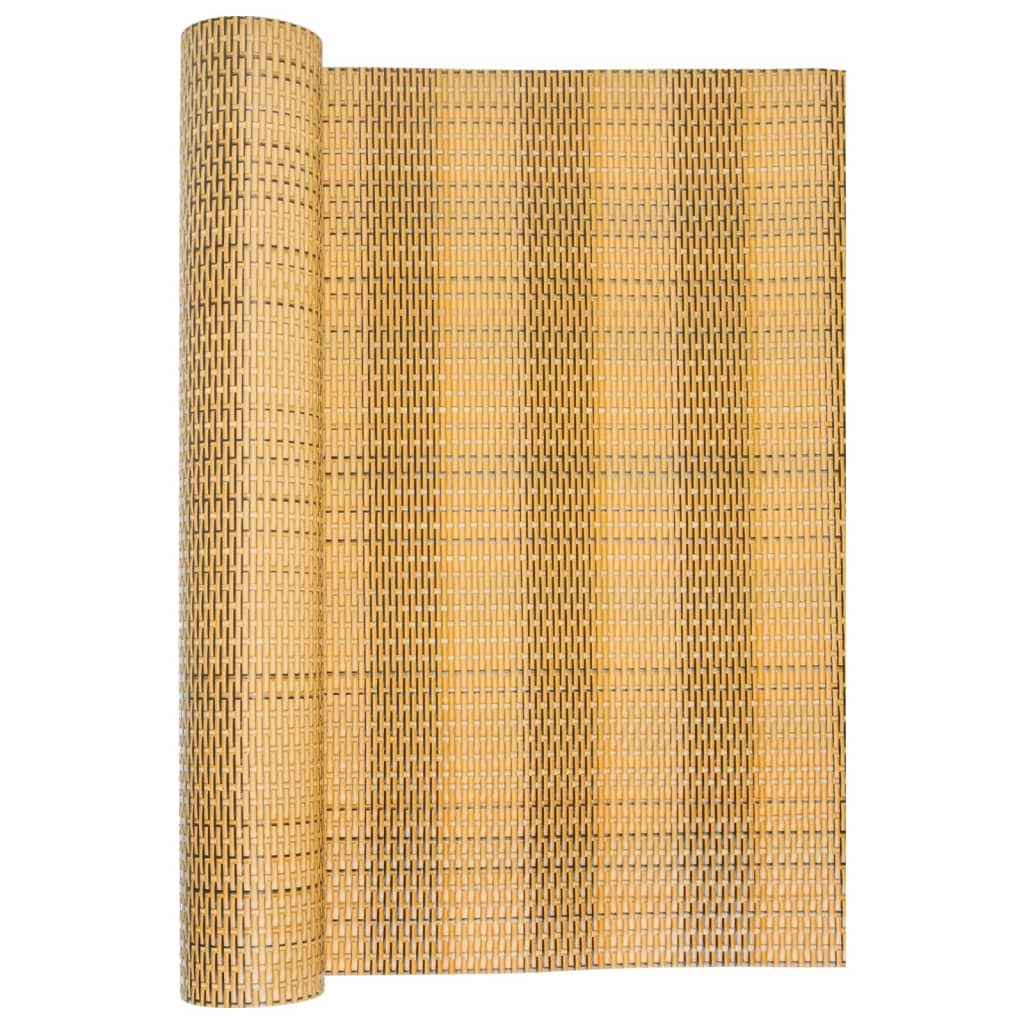 Écran de balcon Vidaxl 300x100 cm Poly Rattan Brun clair