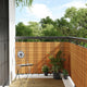 Écran de balcon Vidaxl 400x80 cm Poly Rattan Brun clair