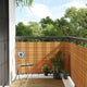 Écran de balcon Vidaxl 500x90 cm Poly Rattan Brun clair
