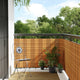 Écran de balcon Vidaxl 1000x100 cm Poly Rattan Brown Light