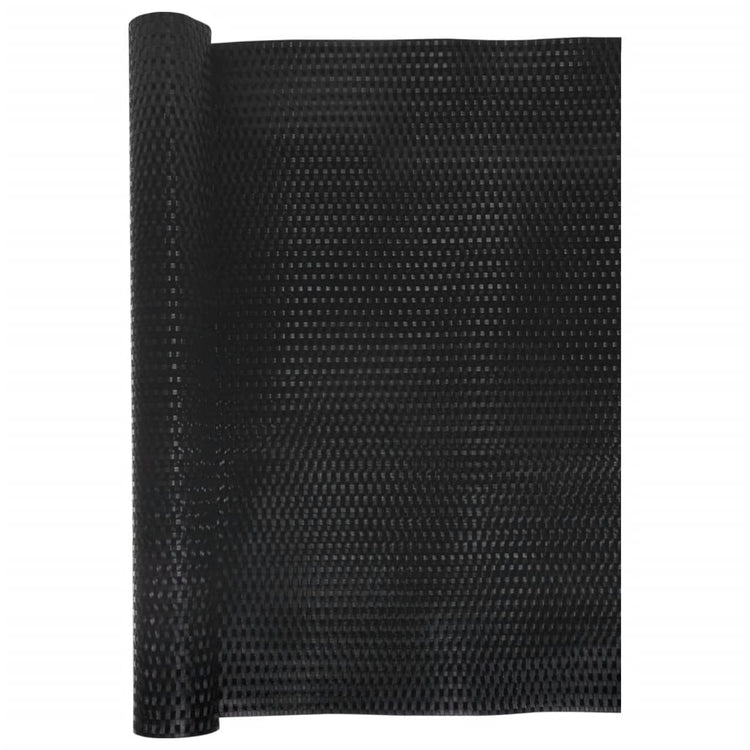 Écran de balcon Vidaxl 500x80 cm Poly Rattan Black