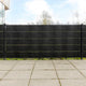 Écrans de balcon Vidaxl 10 st 255x19 cm Poly Rattan Black