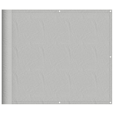 Écran de balcon Vidaxl 90x400 cm 100% Gris clair du polyester oxford