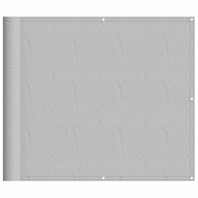 Écran de balcon Vidaxl 90x500 cm 100% Gris clair du polyester oxford