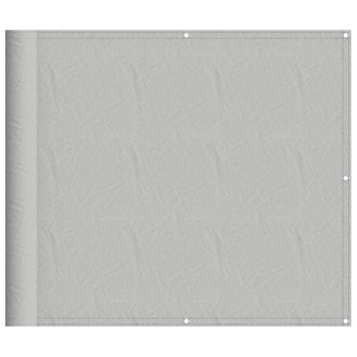 Écran de balcon Vidaxl 90x600 cm 100% Gris clair du polyester oxford