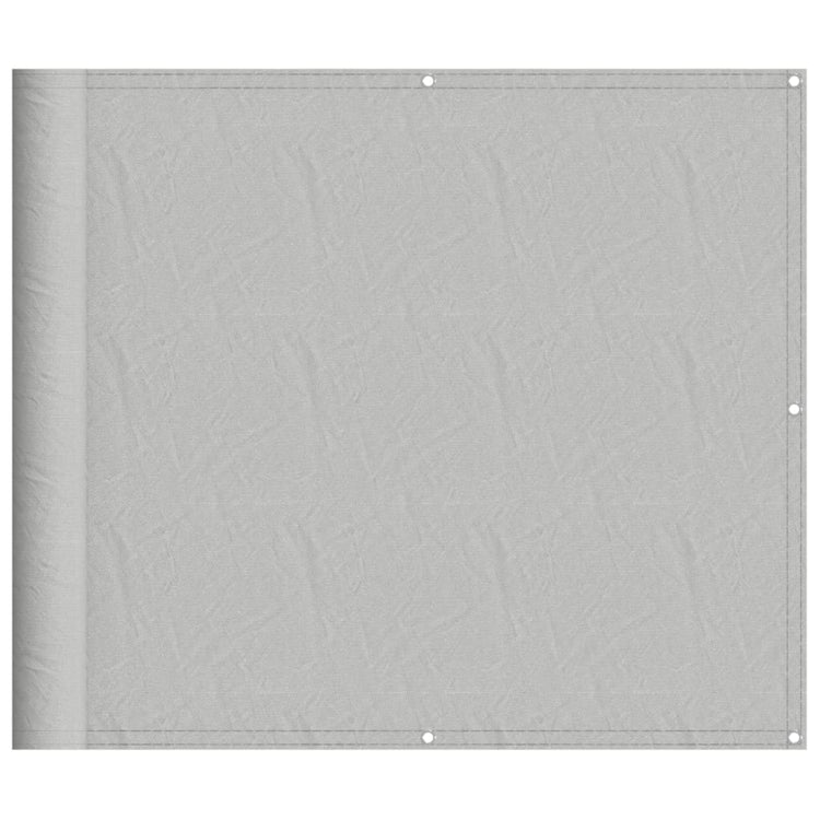 Écran de balcon Vidaxl 90x600 cm 100% Gris clair du polyester oxford