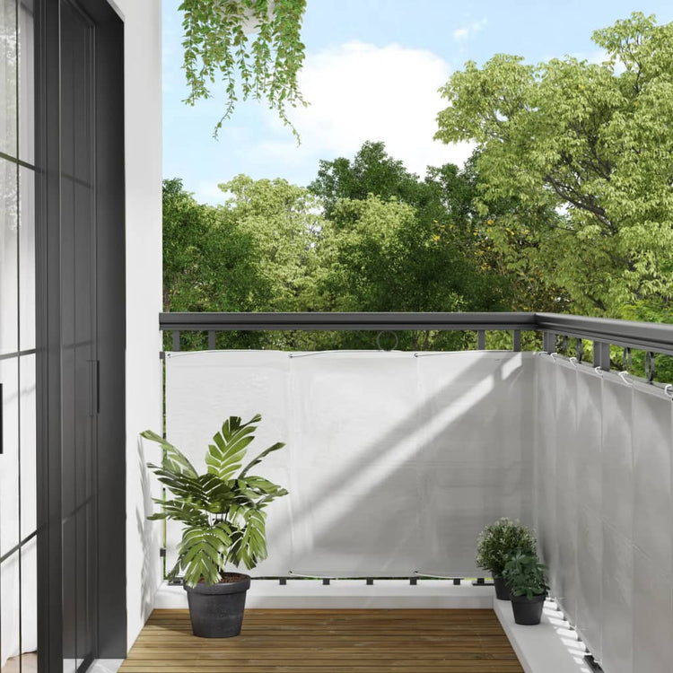 Paravent de balcon Vidaxx 90x700 cm 100% polyester oxford gris clair