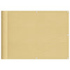 Écran de balcon Vidaxl 75x400 cm 100% Oxford Polyester Sand -Colored