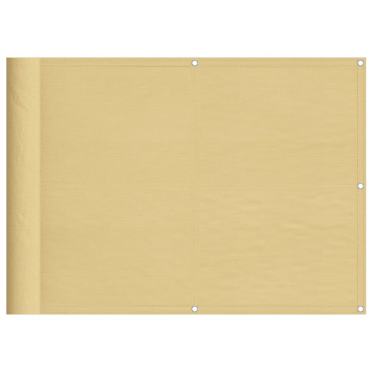 Paravent de balcon Vidaxx 75x700 cm 100% polyester oxford couleur sable
