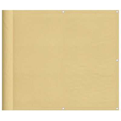Écran de balcon Vidaxl 90x300 cm 100% Oxford Polyester Sand -Colored