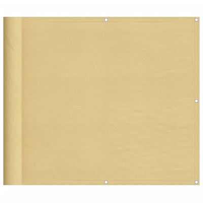 Écran de balcon Vidaxl 90x400 cm 100% Oxford Polyester Sand -Colored