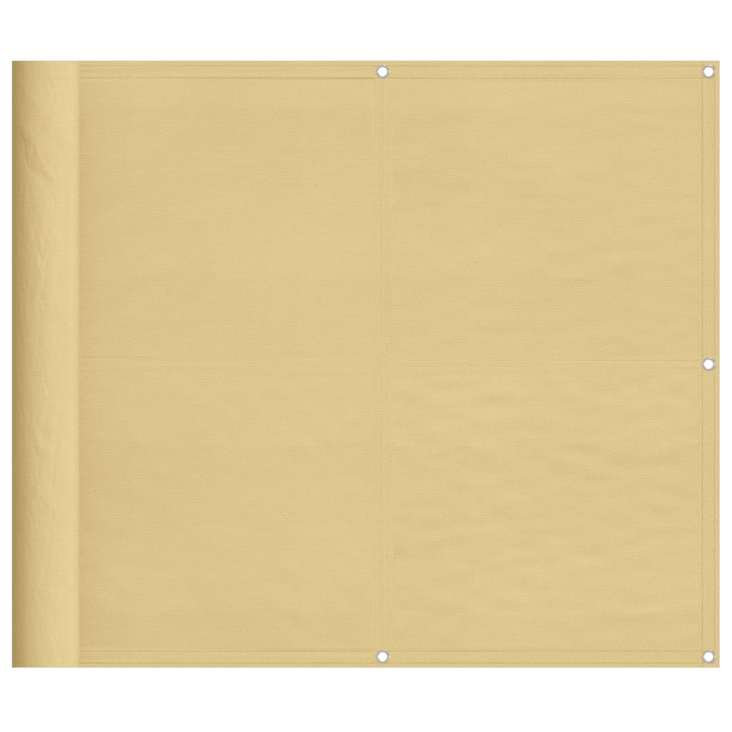 Écran de balcon Vidaxl 90x500 cm 100% Oxford Polyester Sand -Colored