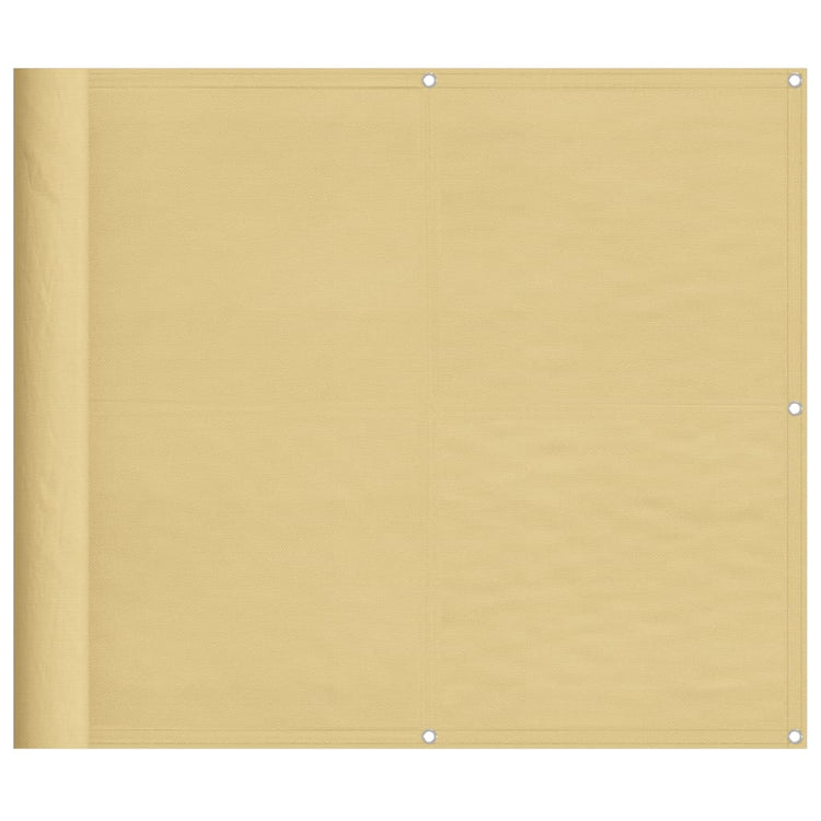 Écran de balcon Vidaxl 90x500 cm 100% Oxford Polyester Sand -Colored