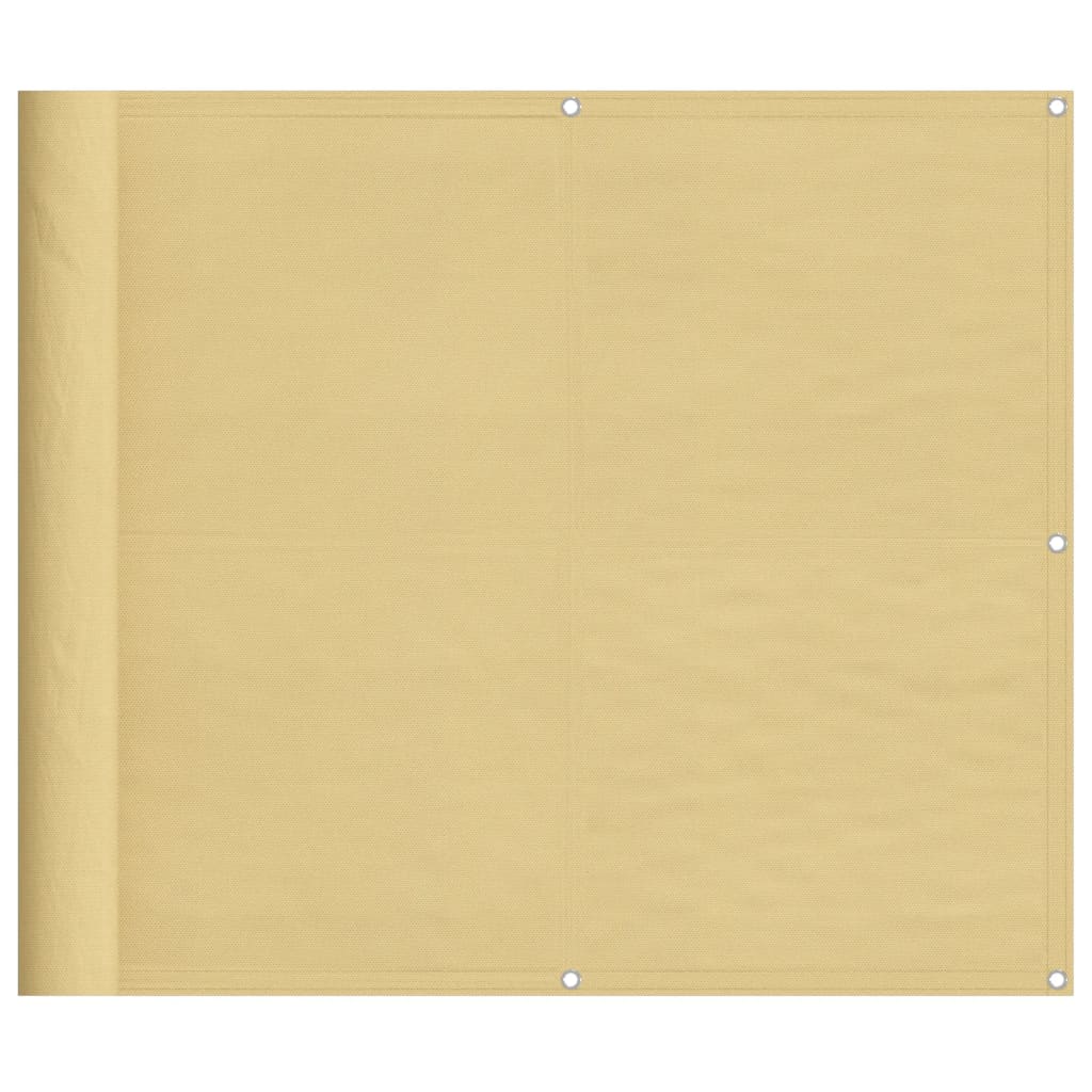 Écran de balcon Vidaxl 90x600 cm 100% Oxford Polyester Sand -Colored