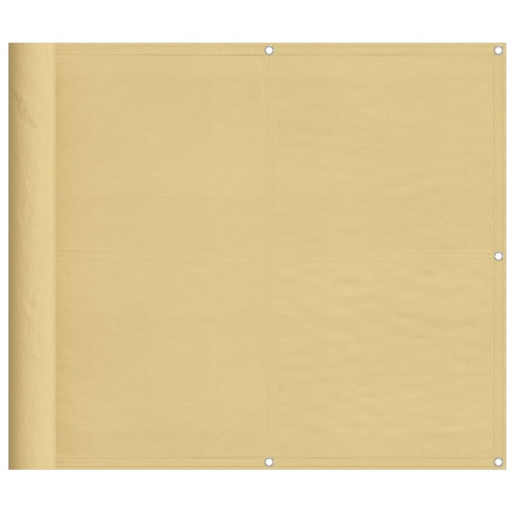 Paravent de balcon Vidaxx 90x800 cm 100% polyester oxford couleur sable