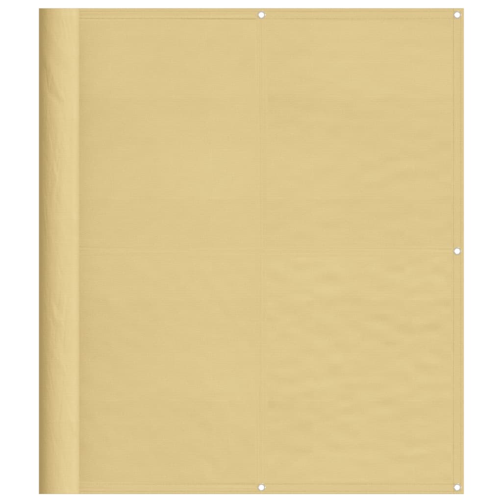 Écran de balcon Vidaxl 120x500 cm 100% Oxford Polyester Sand -Colored
