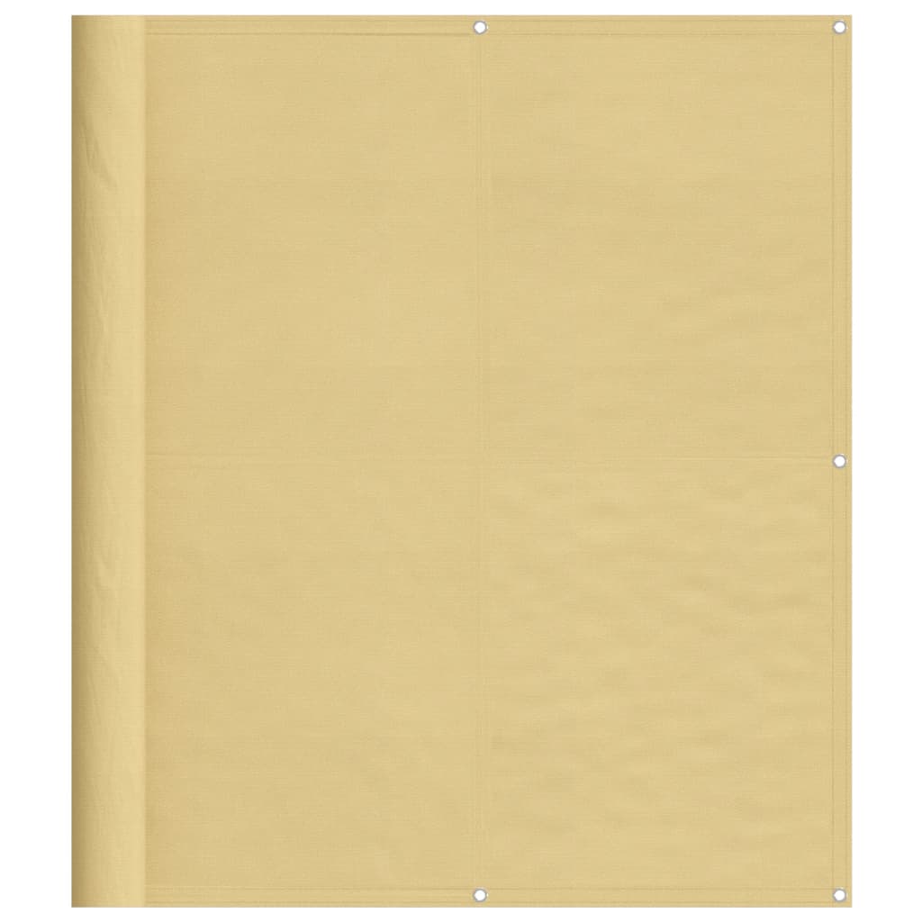 Écran de balcon Vidaxl 120x800 cm 100% Oxford Polyester Sand -Colored