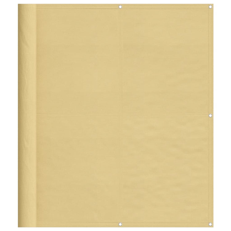 Écran de balcon Vidaxl 120x800 cm 100% Oxford Polyester Sand -Colored