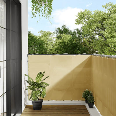 Écran de balcon Vidaxl 120x800 cm 100% Oxford Polyester Sand -Colored