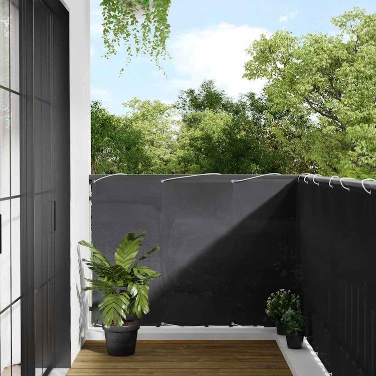 Paravent de balcon Vidaxx 120x700 cm 100% polyester oxford anthracite