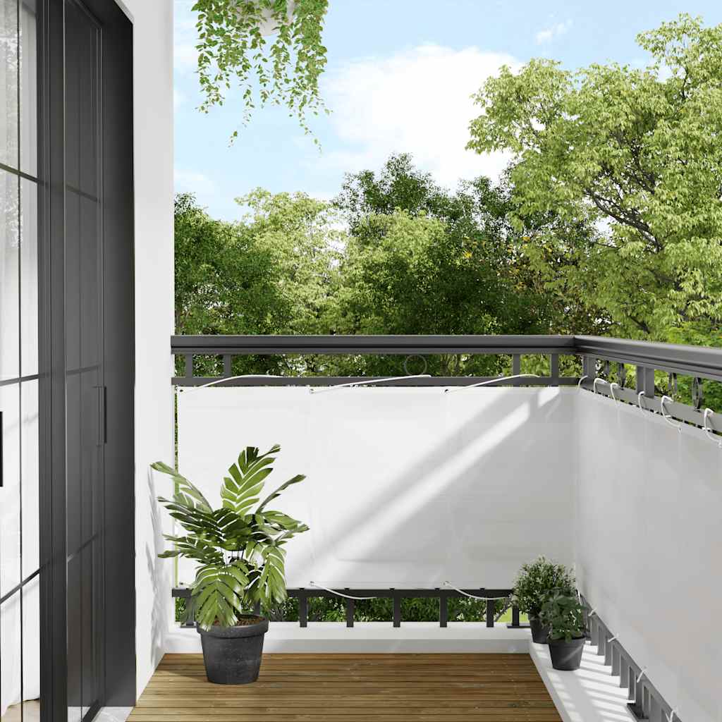 Vidaxx paravent de balcon 75x700 cm 100% polyester oxford blanc