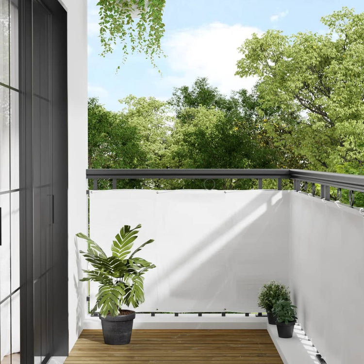 Vidaxx paravent de balcon 90x700 cm 100% polyester oxford blanc