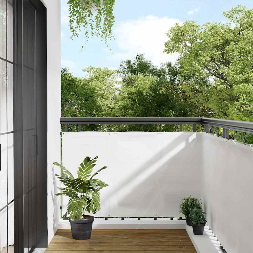 Vidaxx paravent de balcon 90x800 cm 100% polyester oxford blanc