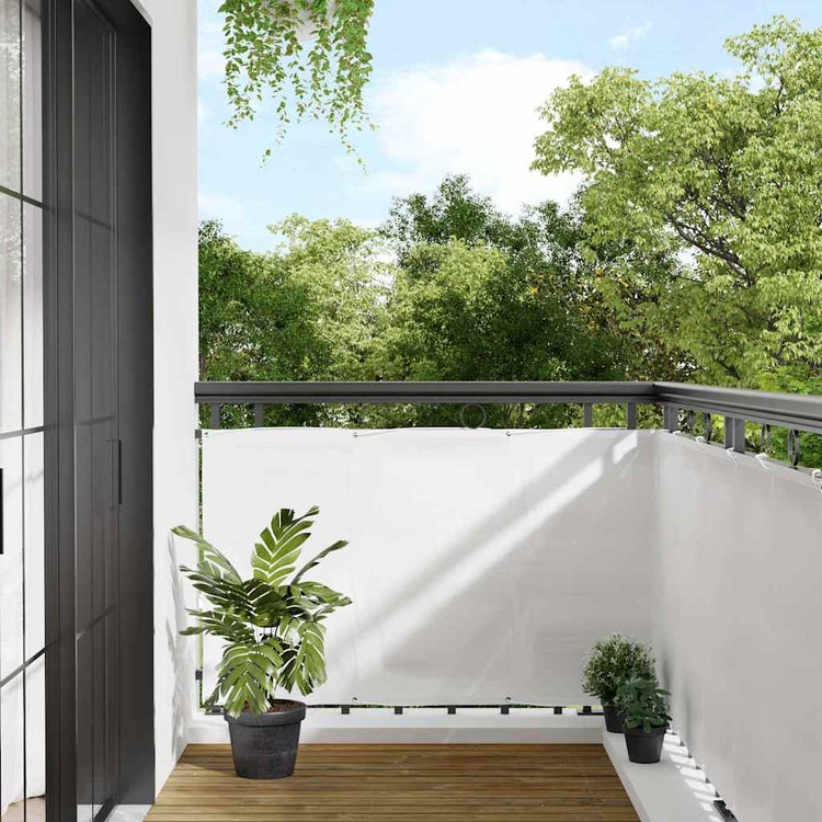 Vidaxx paravent de balcon 90x800 cm 100% polyester oxford blanc