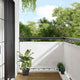 Vidaxx paravent de balcon 90x800 cm 100% polyester oxford blanc