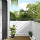 Vidaxx paravent de balcon 90x1000 cm 100% polyester oxford blanc