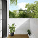 Vidaxx paravent de balcon 120x700 cm 100% polyester oxford blanc