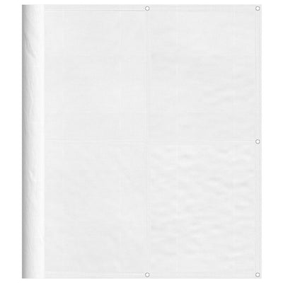 Écran de balcon Vidaxl 120x800 cm 100% Oxford Polyester blanc