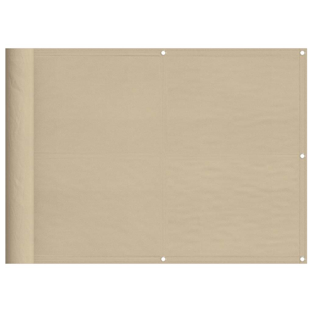 Écran de balcon Vidaxl 75x800 cm 100% Polyester oxford beige