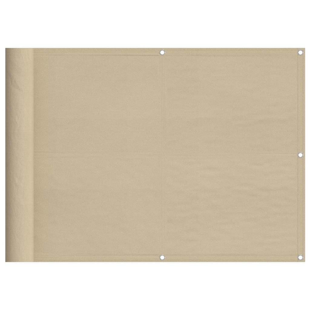 Vidaxx paravent de balcon 75x1000 cm 100% polyester oxford beige