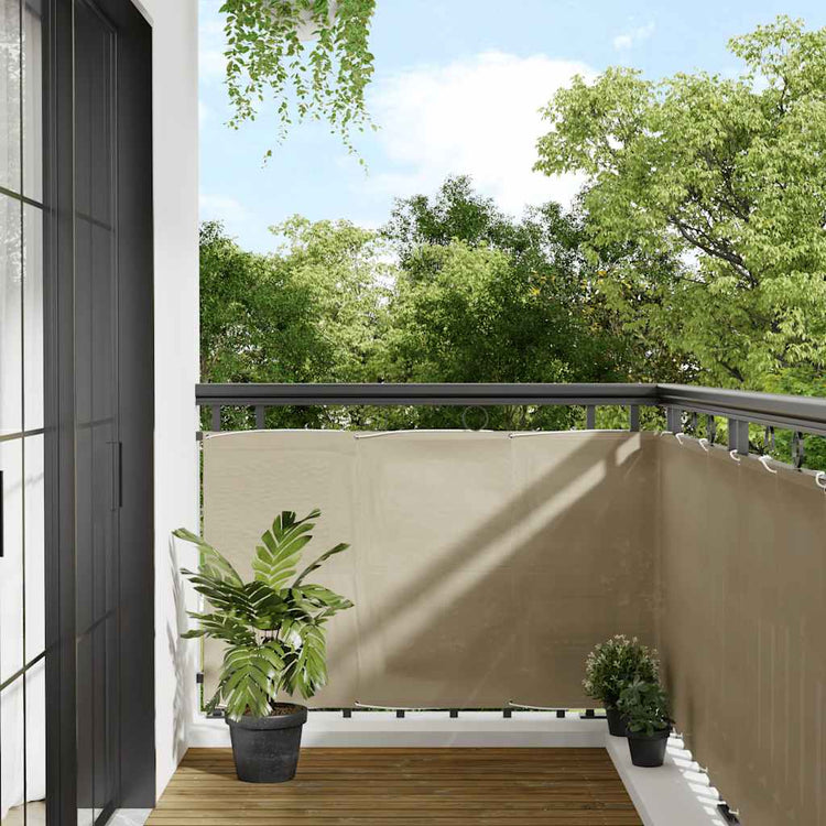 Vidaxx paravent de balcon 90x800 cm 100% polyester oxford beige