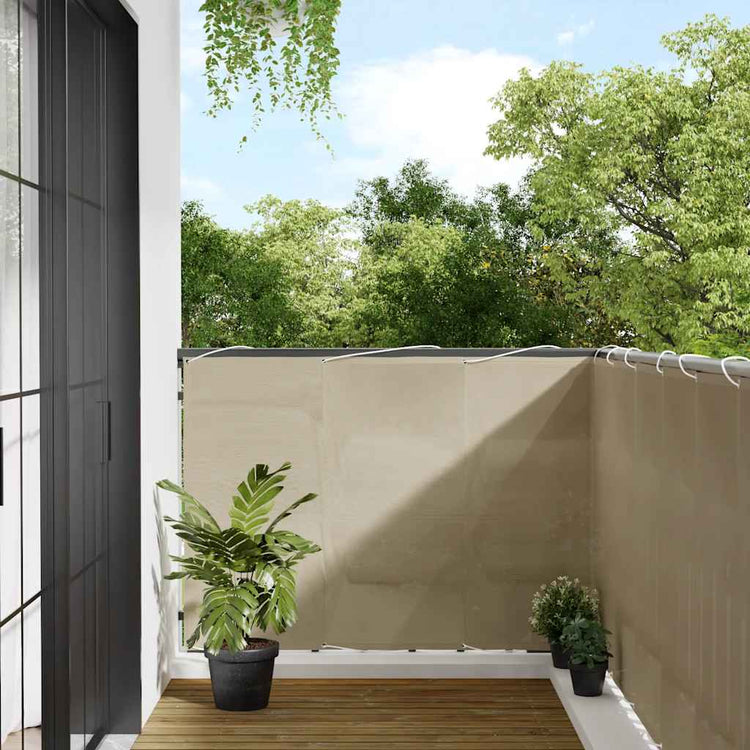 Vidaxx paravent de balcon 120x700 cm 100% polyester oxford beige