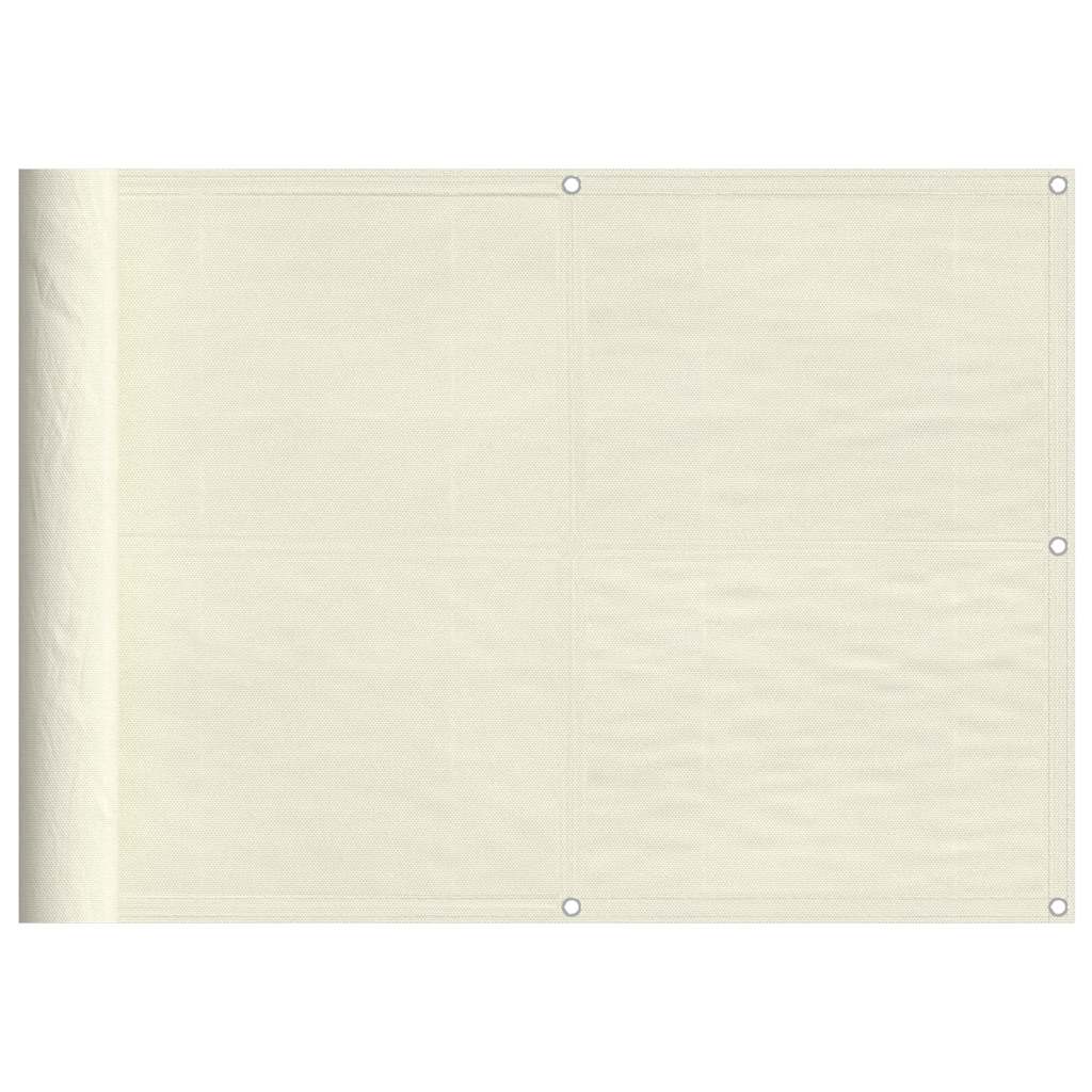 Paravent de balcon Vidaxx 75x700 cm 100% polyester oxford couleur crème