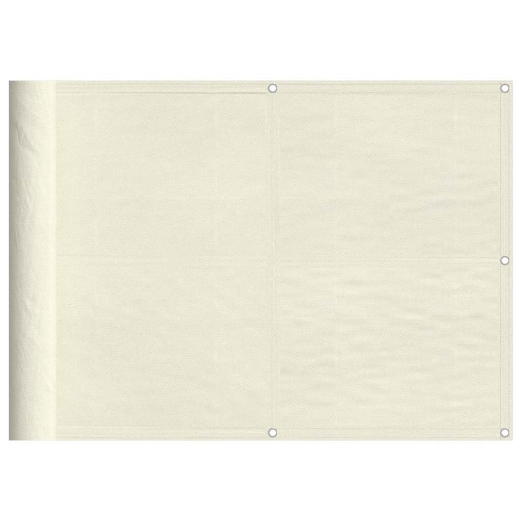 Paravent de balcon Vidaxx 75x700 cm 100% polyester oxford couleur crème