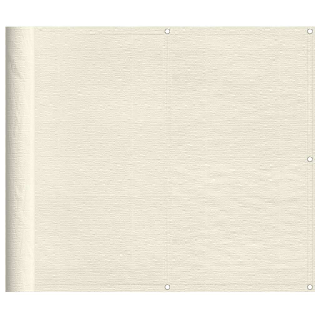 Paravent de balcon Vidaxx 90x700 cm 100% polyester oxford couleur crème