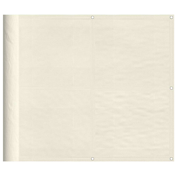 Paravent de balcon Vidaxx 90x700 cm 100% polyester oxford couleur crème
