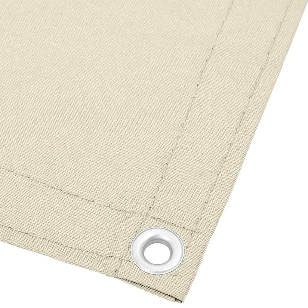 Paravent de balcon Vidaxx 90x700 cm 100% polyester oxford couleur crème