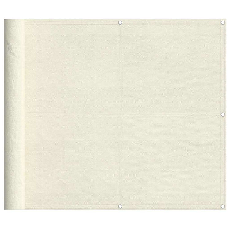 Paravent de balcon Vidaxx 90x1000 cm 100% polyester oxford couleur crème