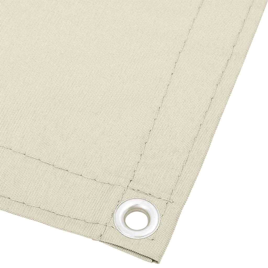 Paravent de balcon Vidaxx 120x800 cm 100% polyester oxford couleur crème