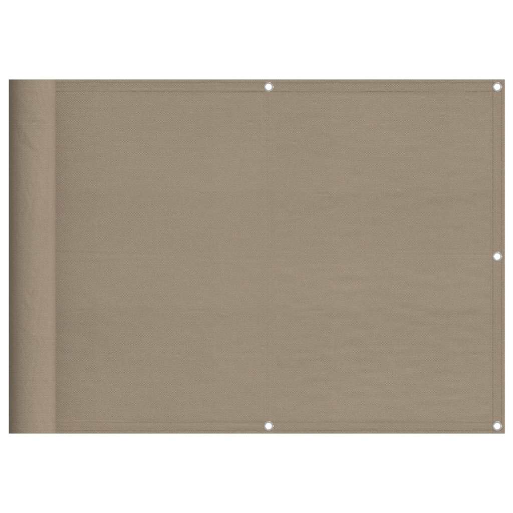 Paravent de balcon Vidaxx 75x700 cm 100% polyester oxford taupe
